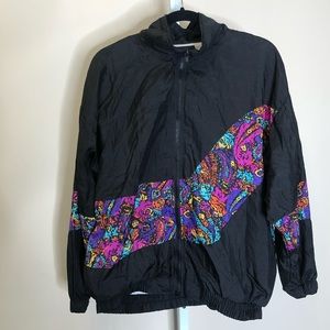 Basic Gear VTG Nylon Windbreaker Jacket (L)